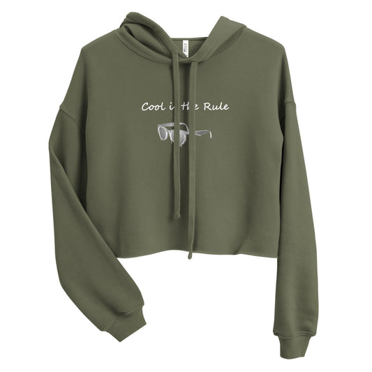 Cool is the rule Crop Hoodie