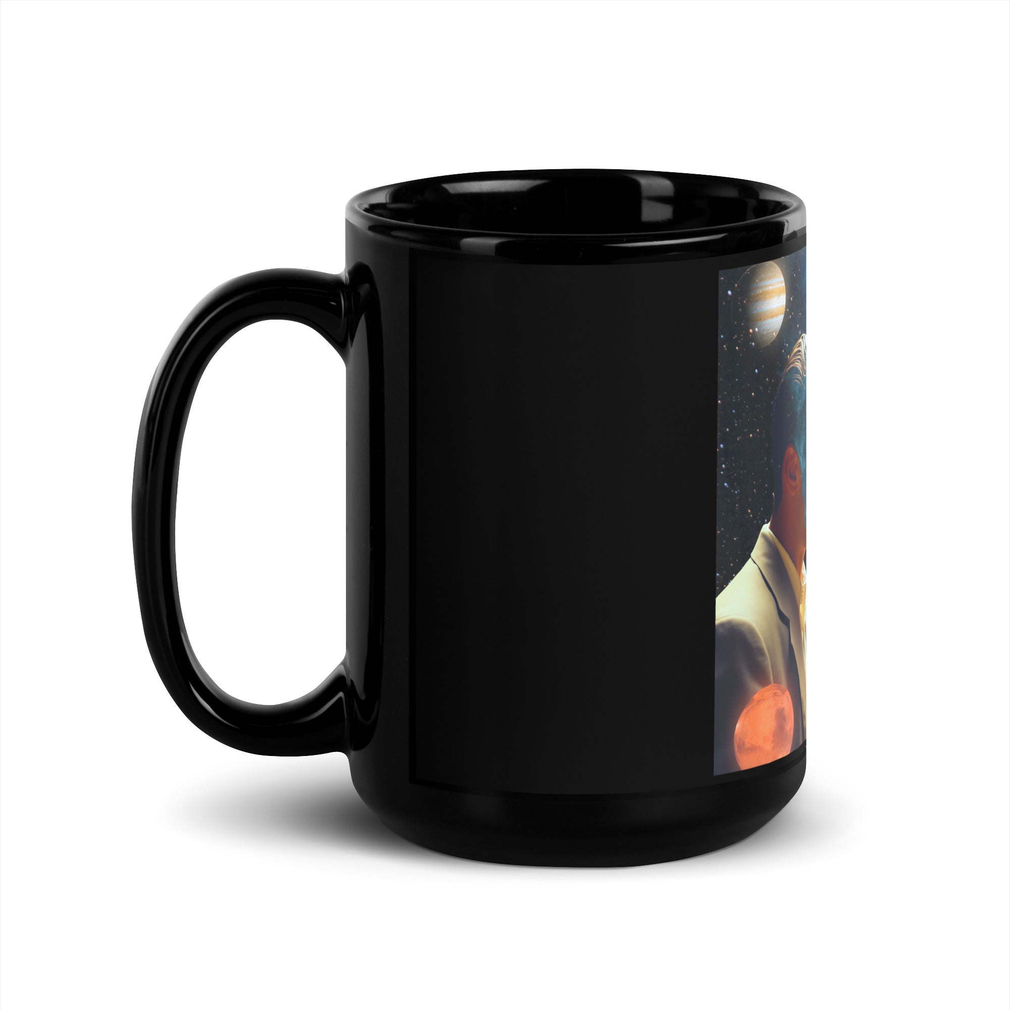 Passing Through Time Black Mug