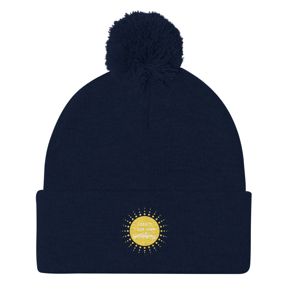 Create Your Own Sunshine Pom-Pom Beanie