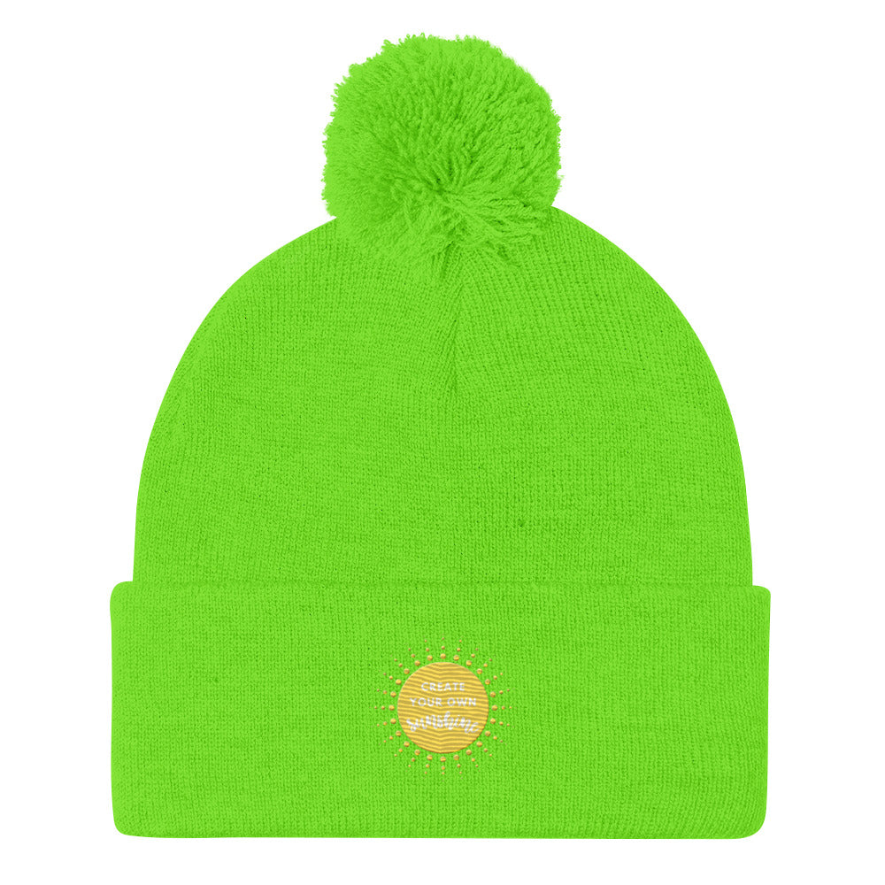 Create Your Own Sunshine Pom-Pom Beanie