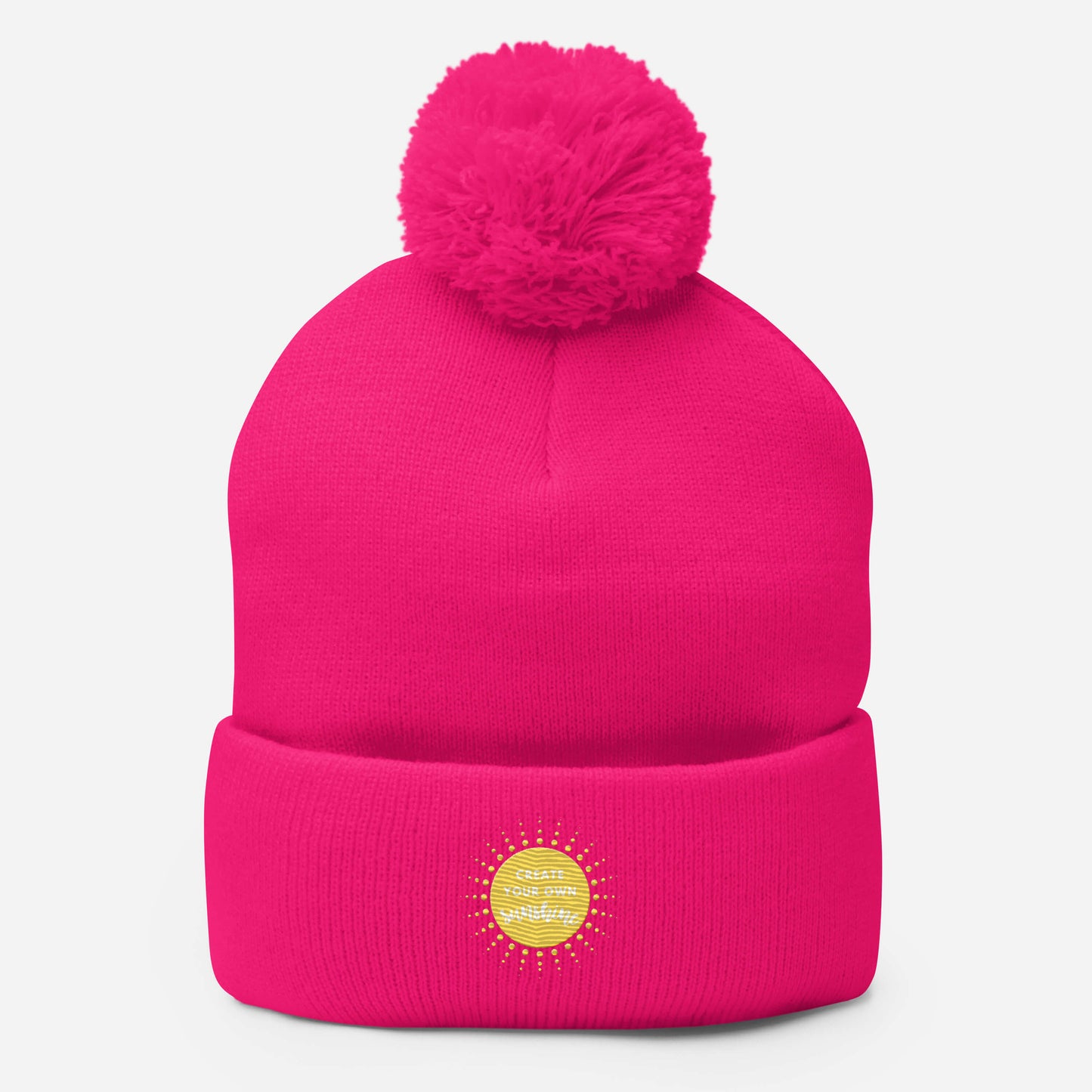 Create Your Own Sunshine Pom-Pom Beanie
