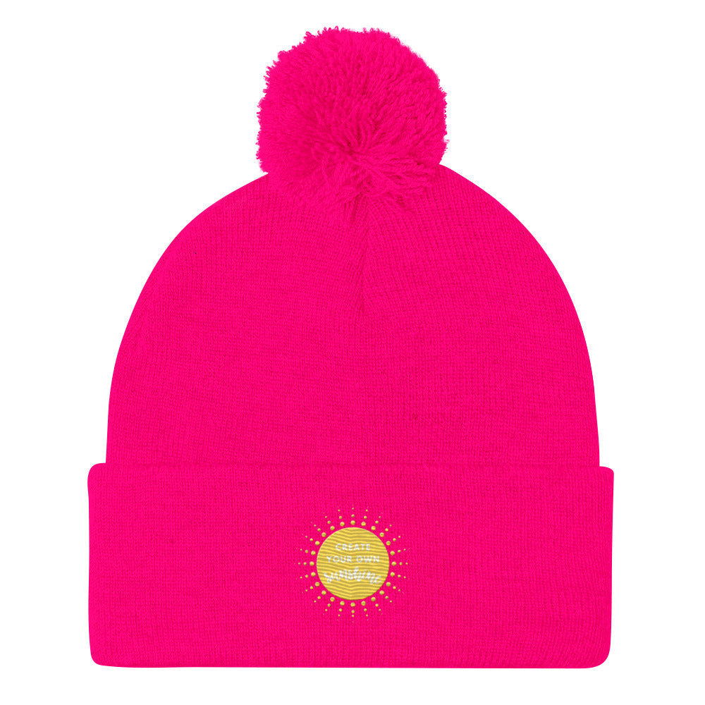 Create Your Own Sunshine Pom-Pom Beanie