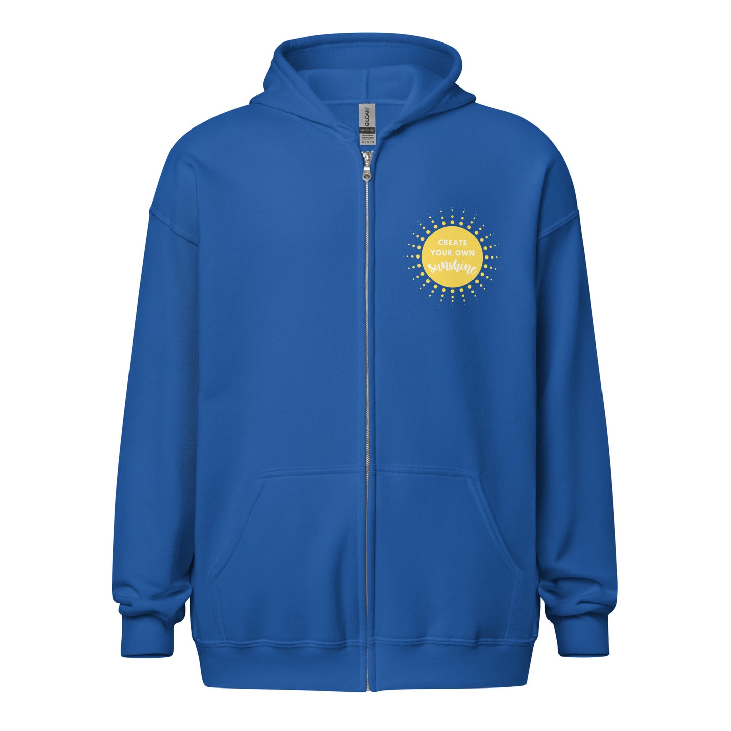 Create Your Sunshine zip hoodie