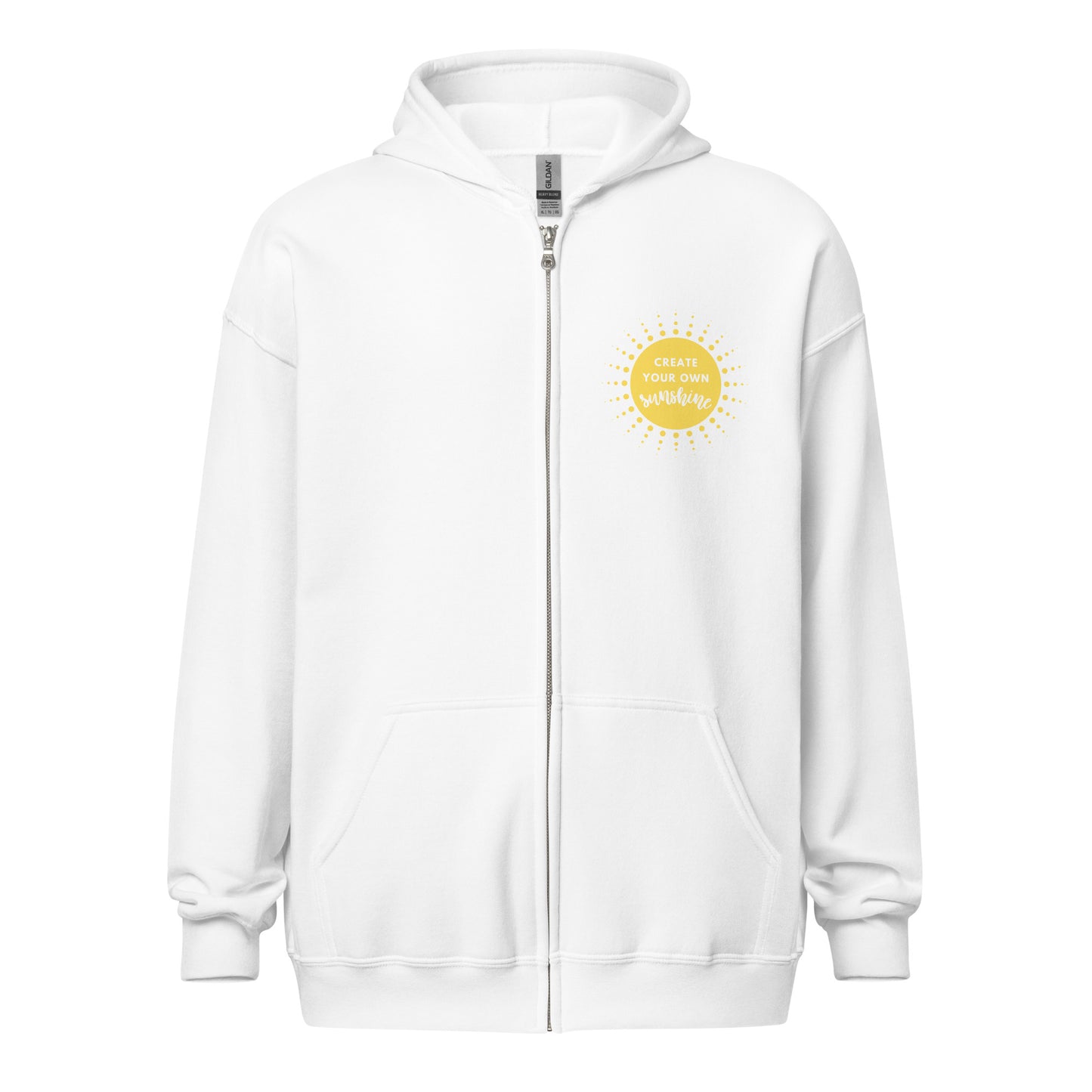 Create Your Sunshine zip hoodie