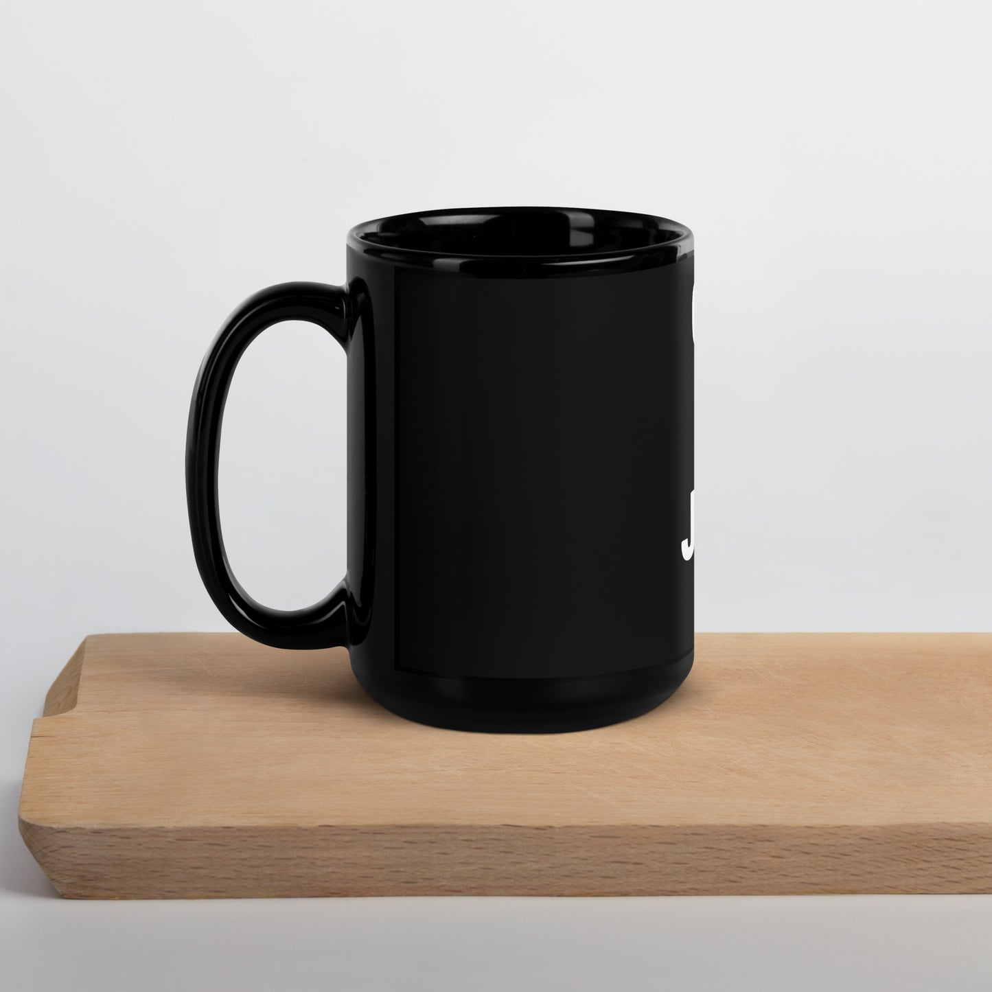 Only God can Judge Me Black Glossy Mug