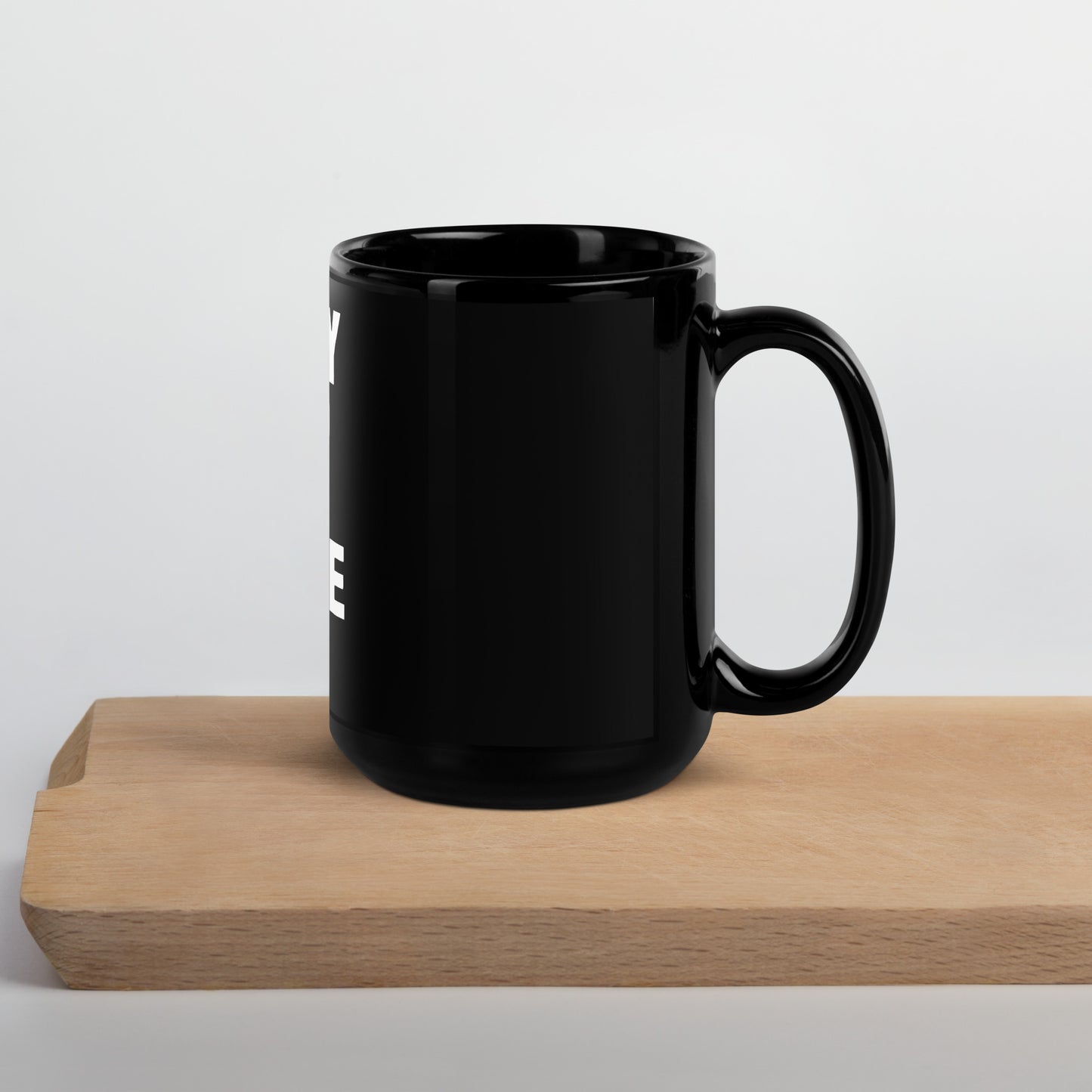 Only God can Judge Me Black Glossy Mug