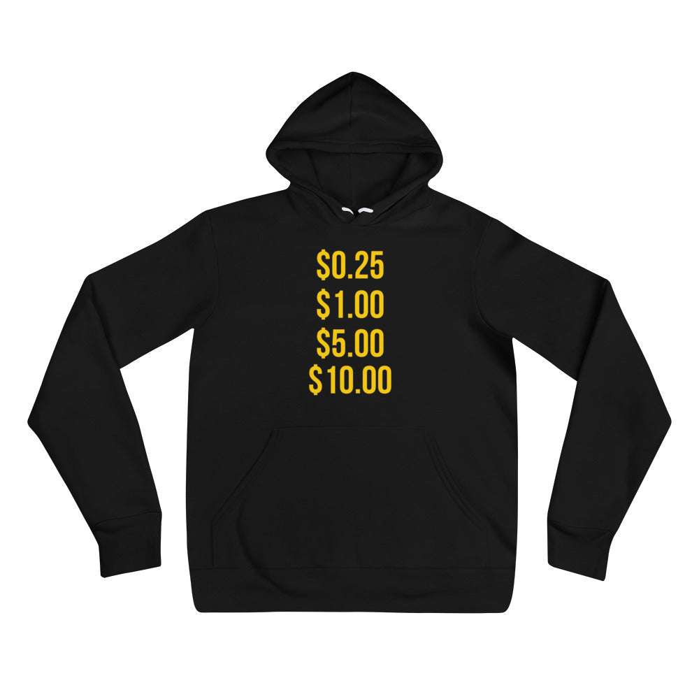 Yellow 0.25, 1.00, 5.00, 10.00 Hoodie