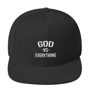 God Vs Everything Snapback Hat