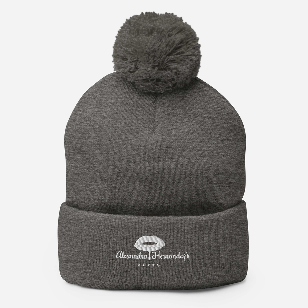 Alexandra’s Makeup Pom-Pom Beanie