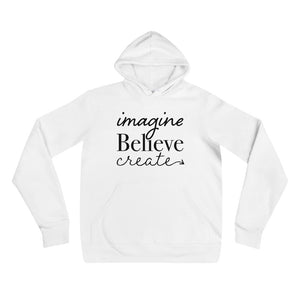 Imagine, Believe, Create Classic hoodie