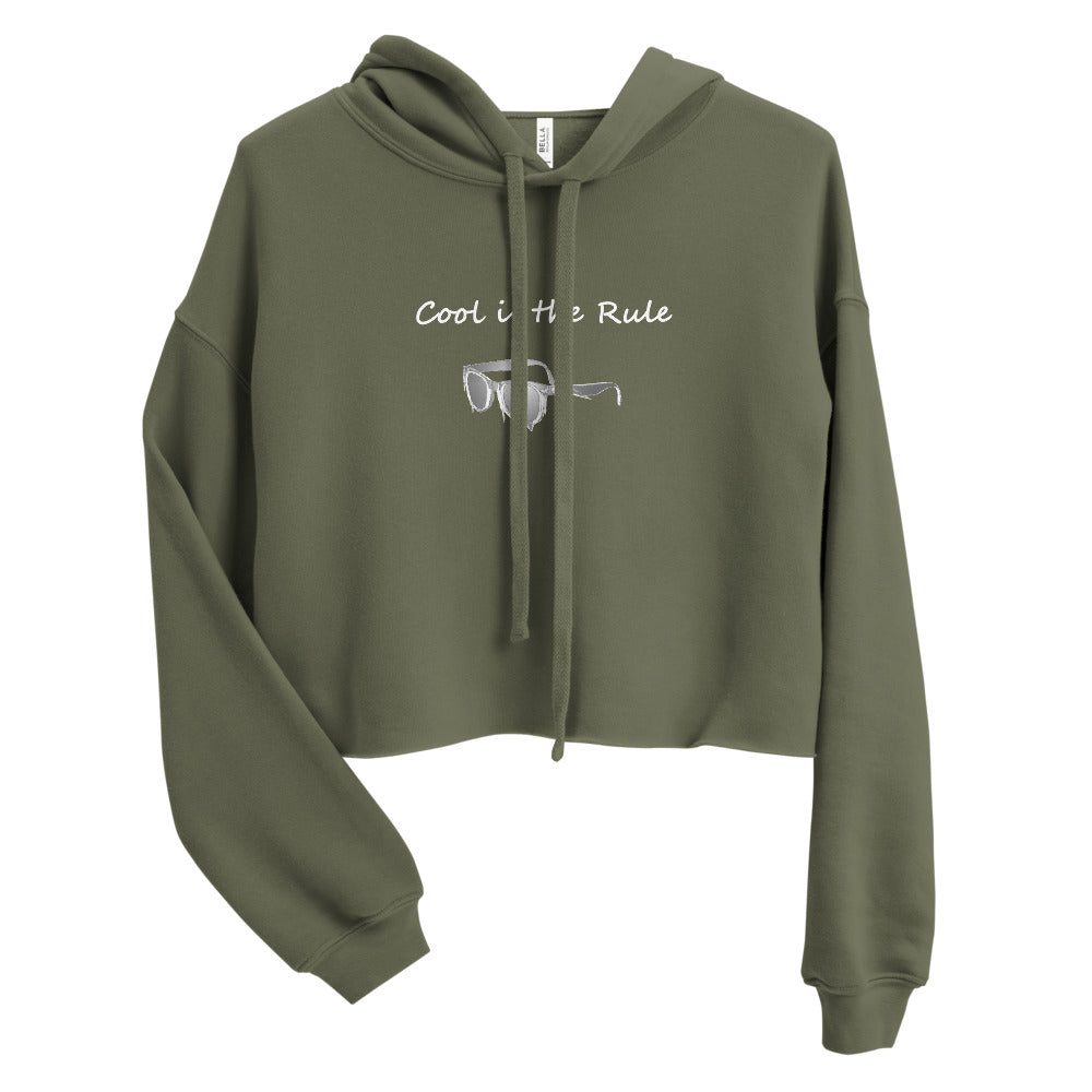 Cool is the rule Crop Hoodie